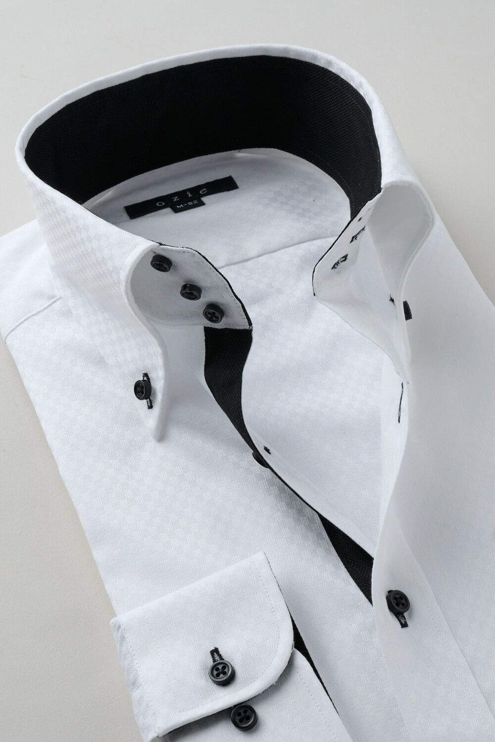 ワイシャツ 8058-C11A-WHITE-衿2