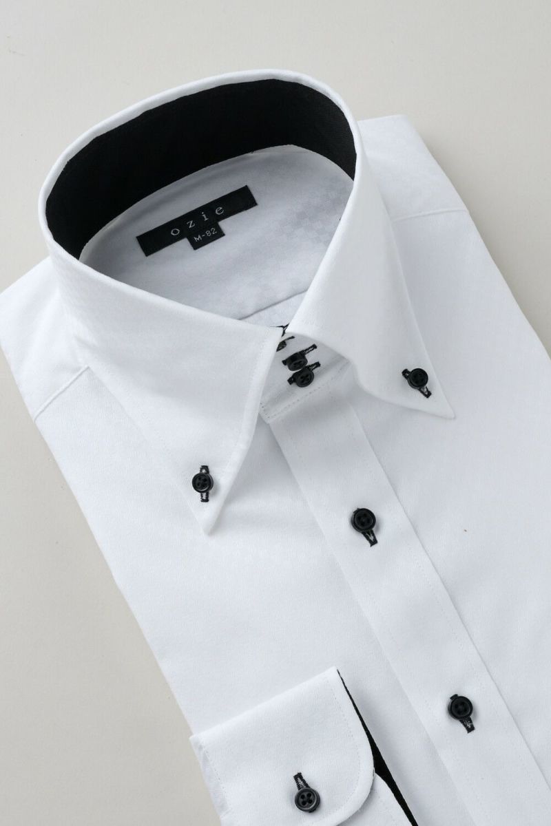 ワイシャツ 8058-C11A-WHITE-衿3