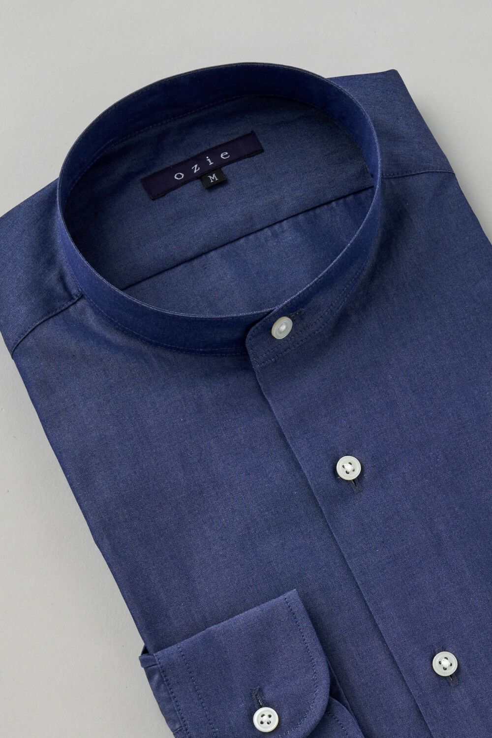 ワイシャツ 8063-C11A-NAVY-衿3