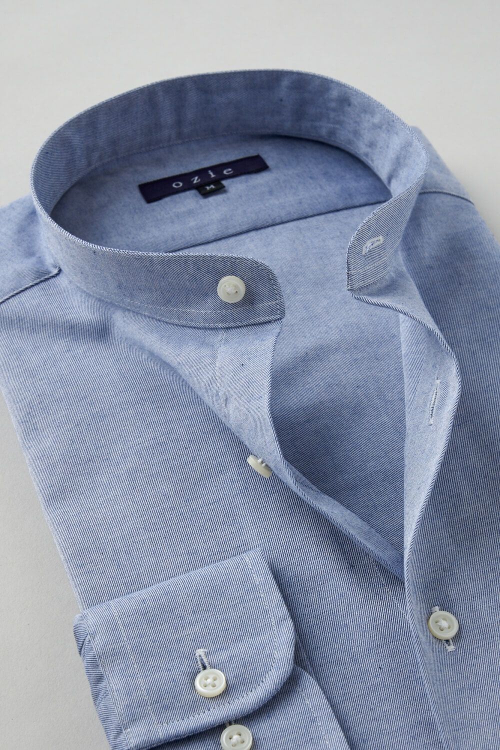 ワイシャツ 8063-C11B-NAVY-衿2