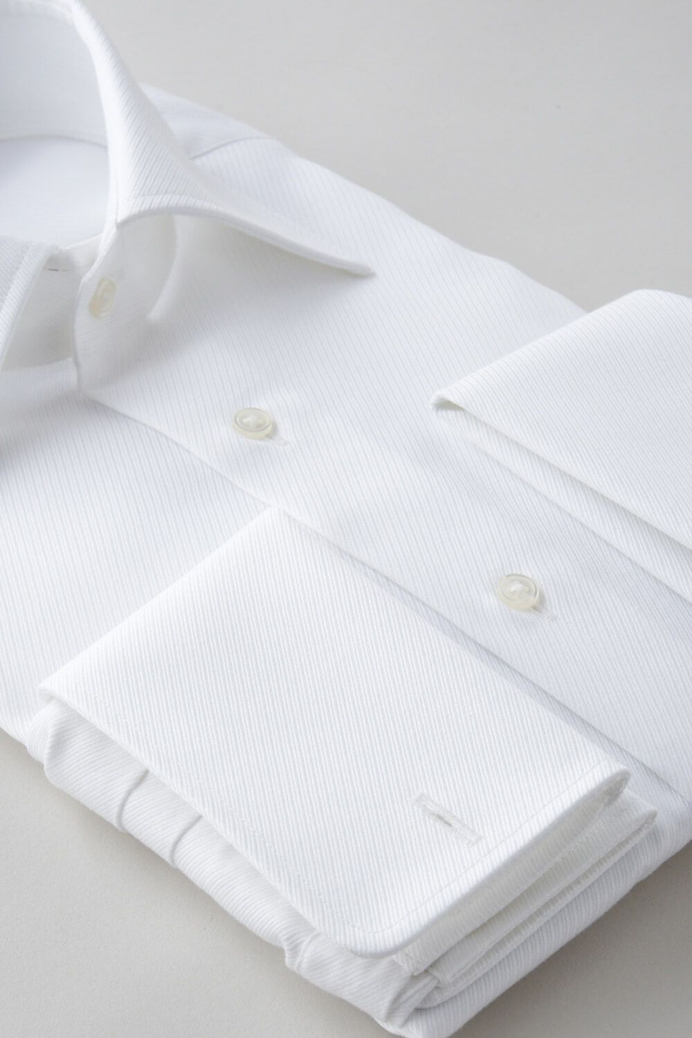 ワイシャツ 8004-C02C-WHITE-カフス