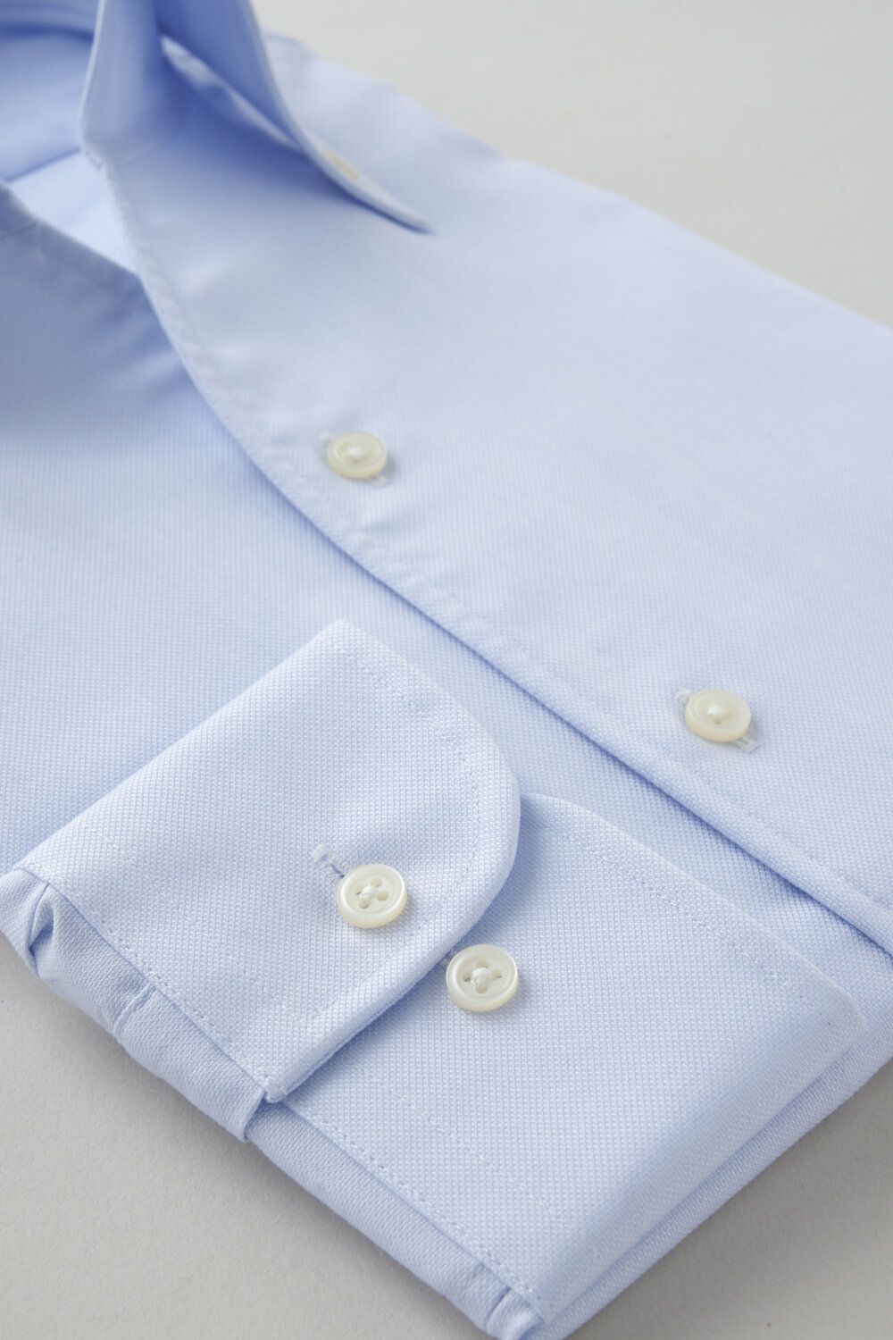 ワイシャツ 8044P-C11A-SAX-カフス