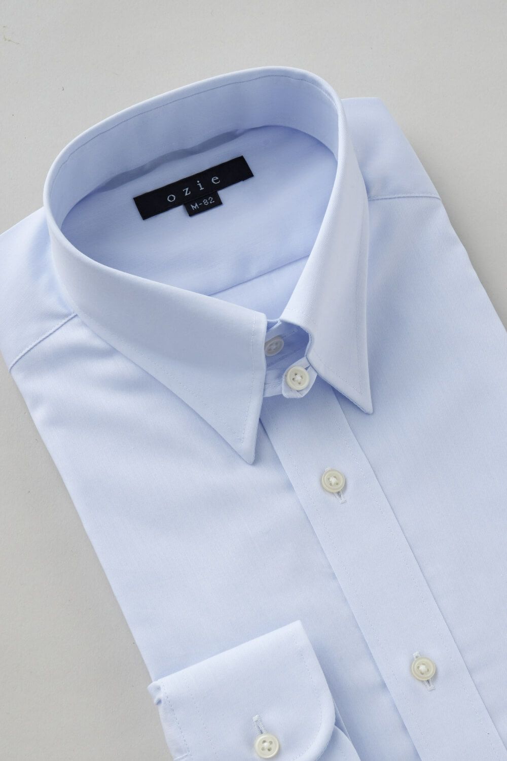 ワイシャツ 8089P-C11A-SAX-衿3