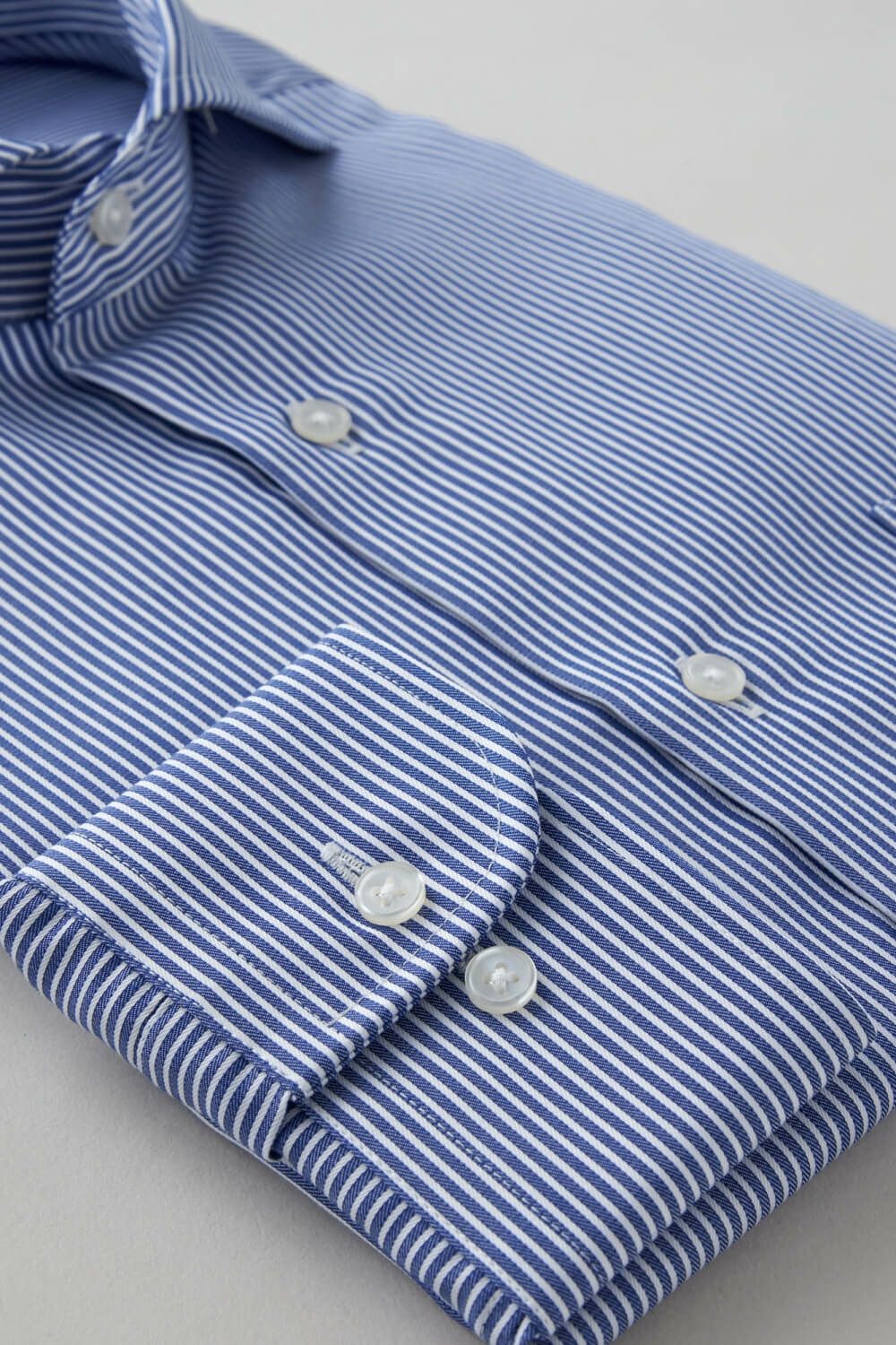 ワイシャツ 8070-C12A-BLUE-カフス