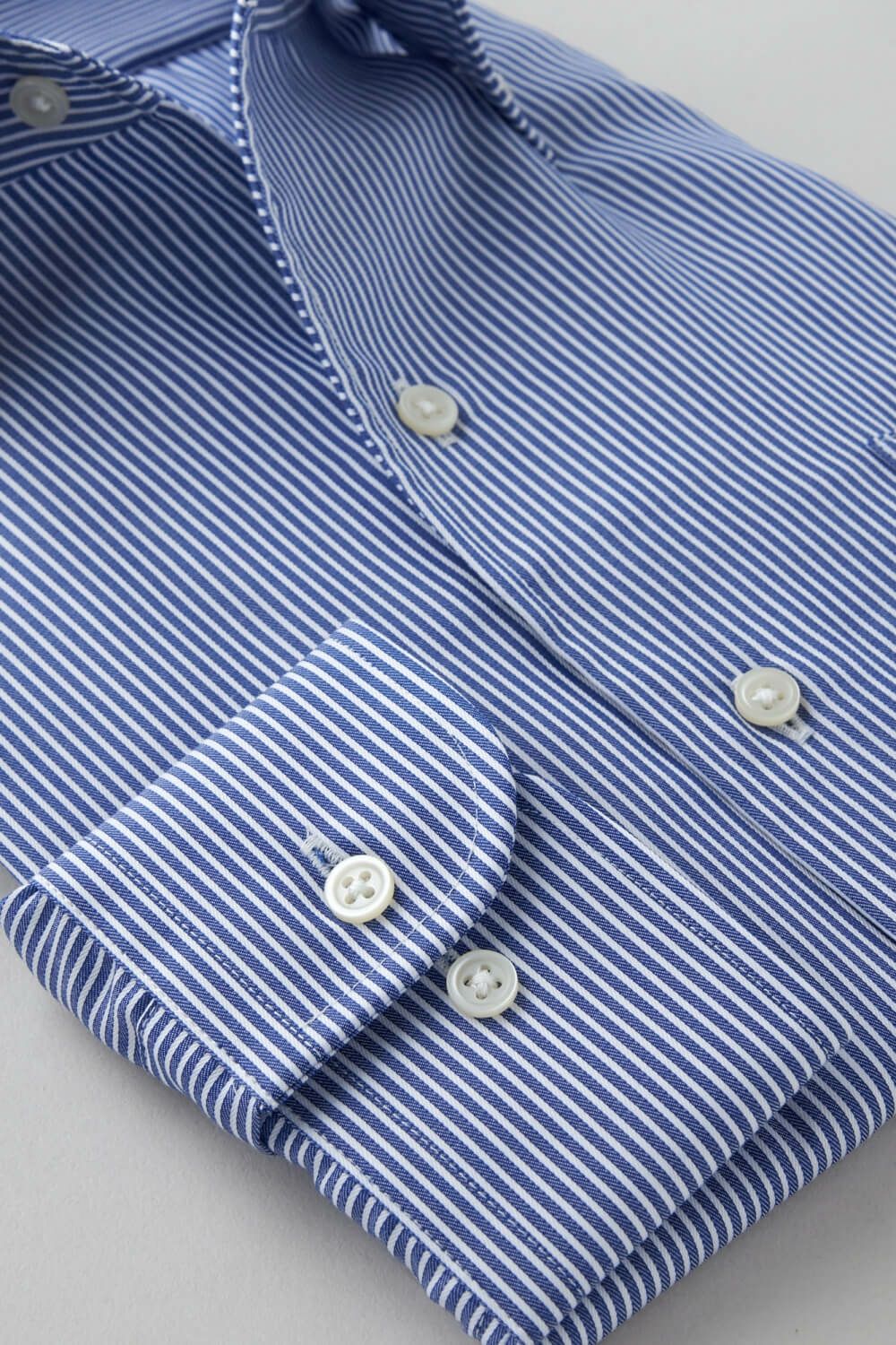 ワイシャツ 8051-C12A-BLUE-カフス