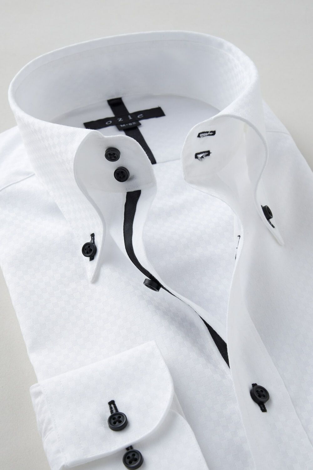 ワイシャツ 8065T-C12A-WHITE-衿2