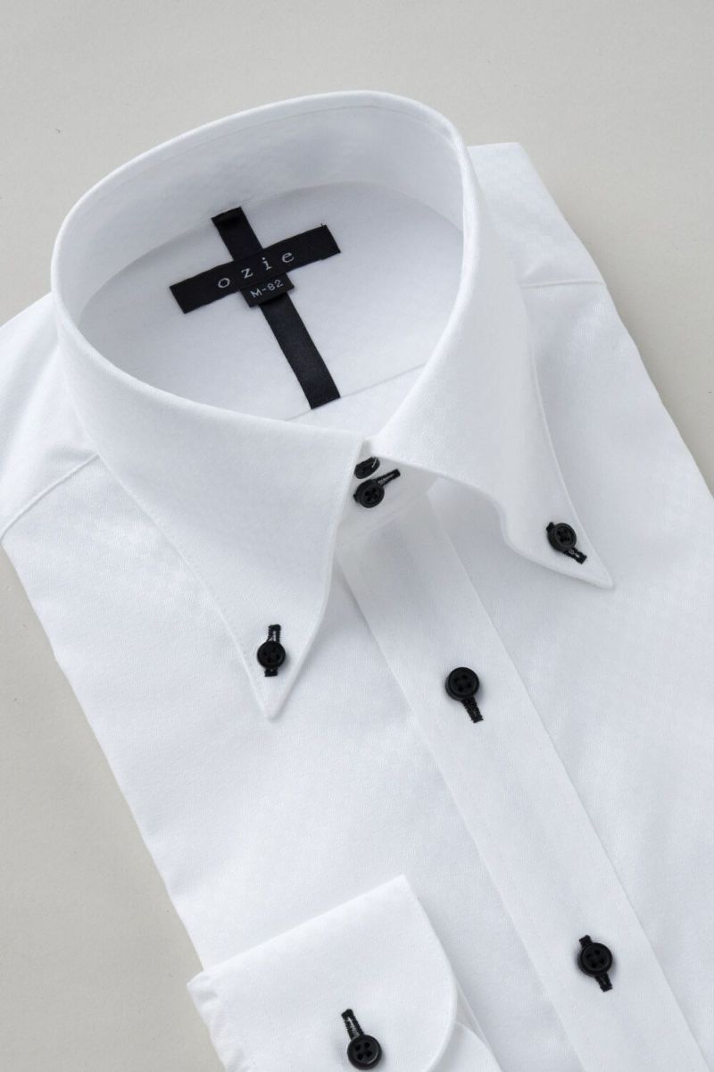 ワイシャツ 8065T-C12A-WHITE-衿3