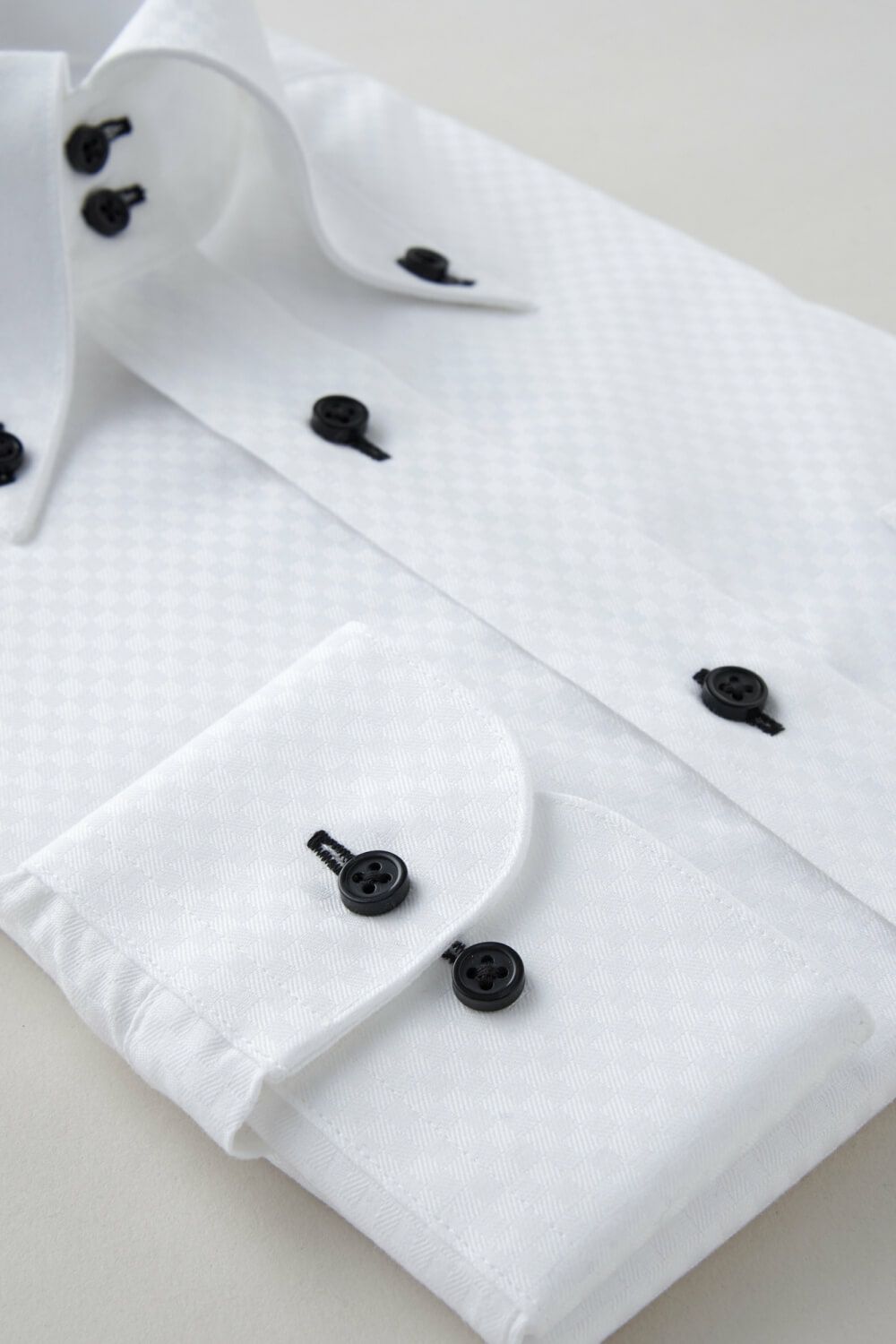 ワイシャツ 8065T-C12A-WHITE-カフス