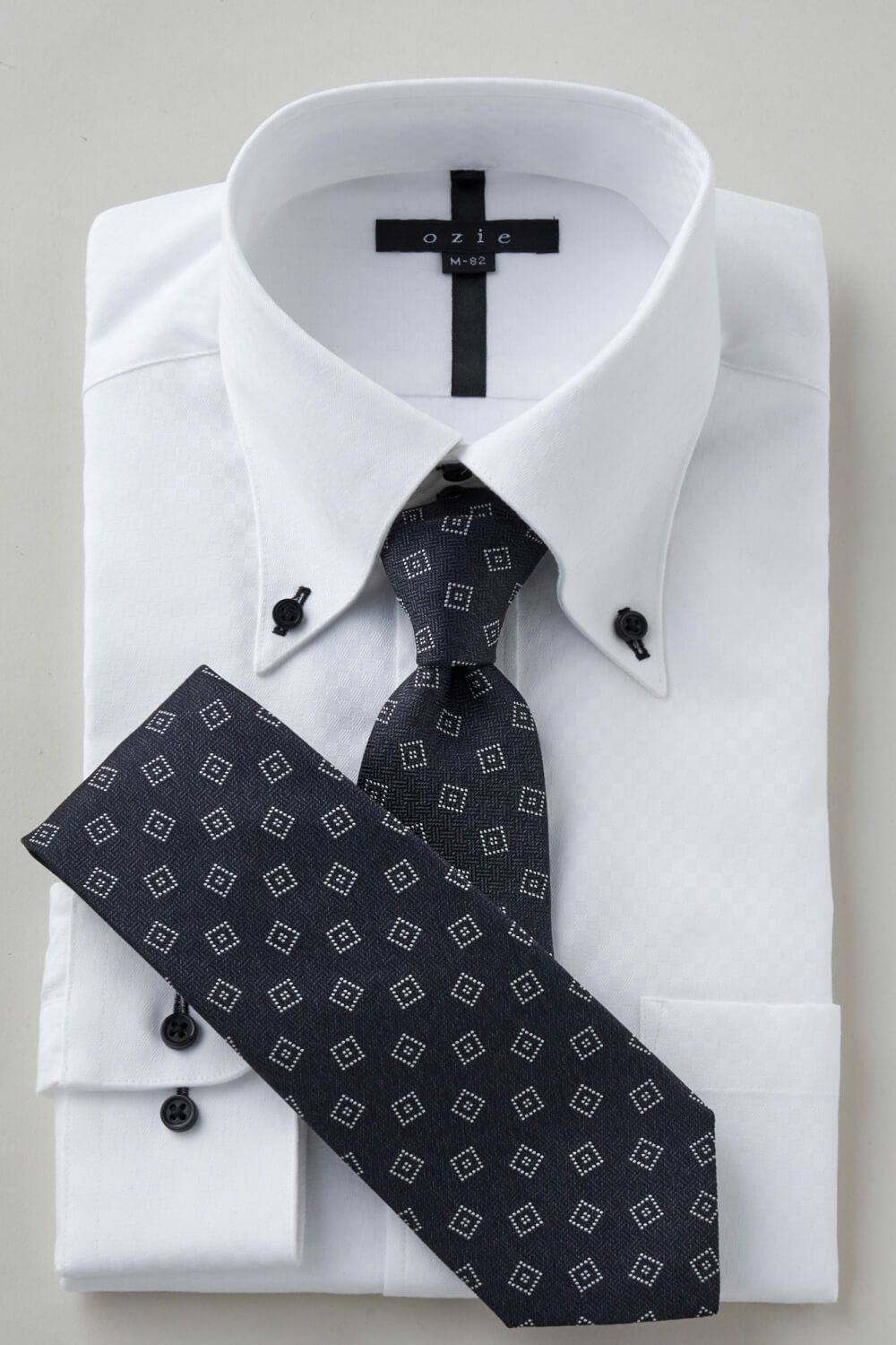 ワイシャツ 8065T-C12A-WHITE-コーディネートイメージ