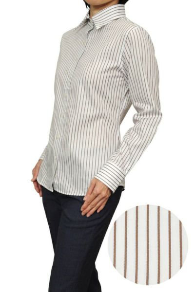 レディースシャツ 6071-N10-WHITE-