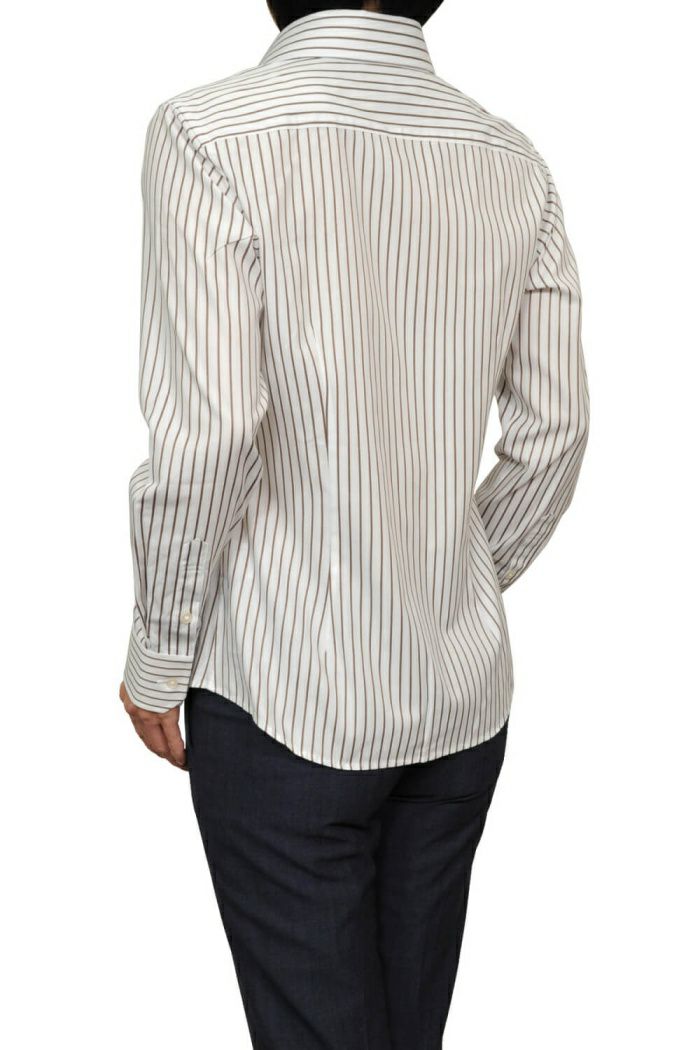 レディースシャツ 6071-N10-WHITE-バック