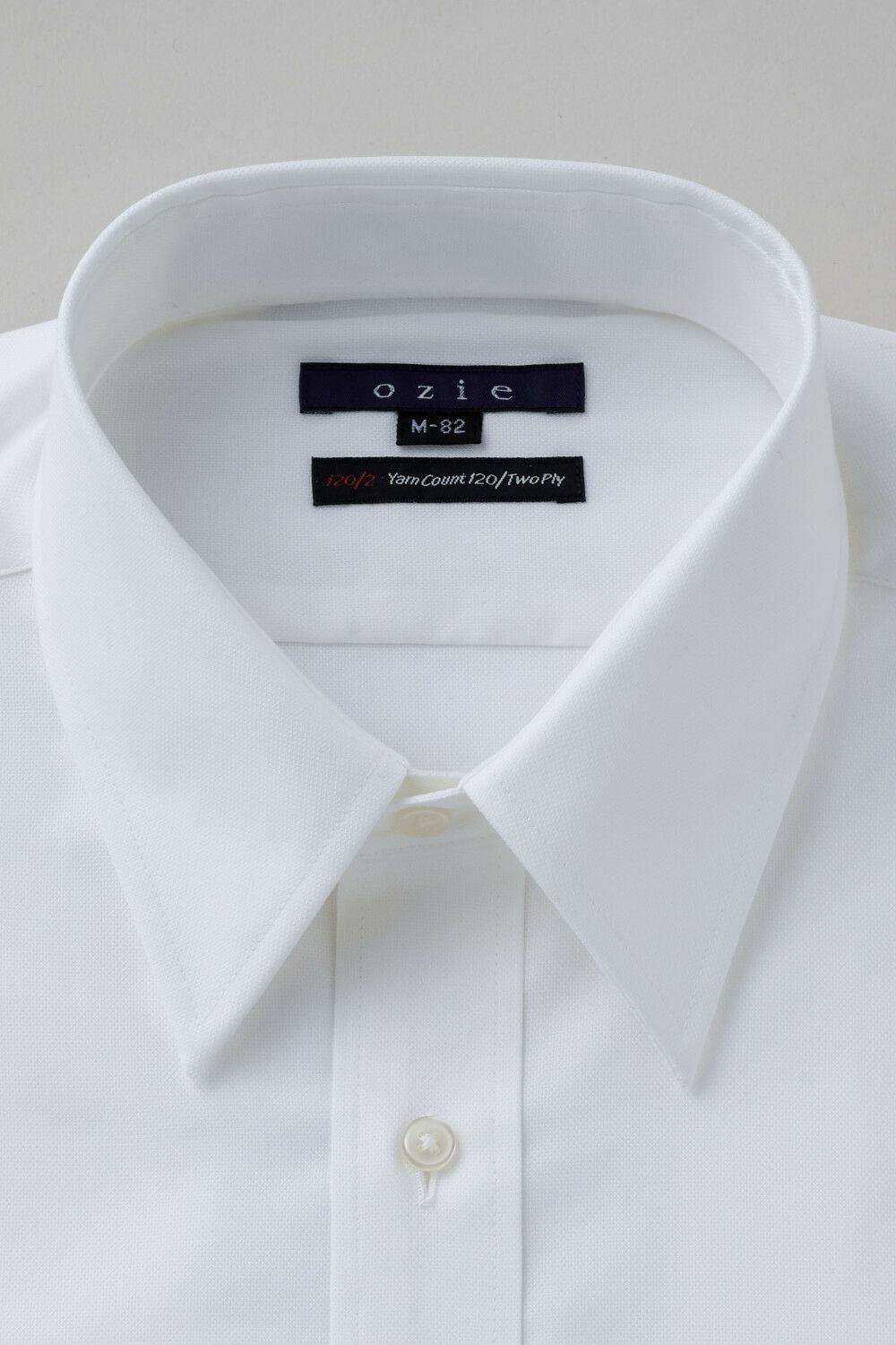 ワイシャツ 8078P-X01A-WHITE-衿1