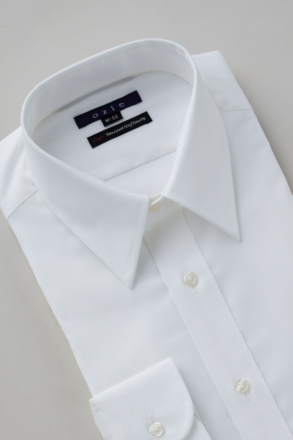 ワイシャツ 8078P-X01A-WHITE-衿3