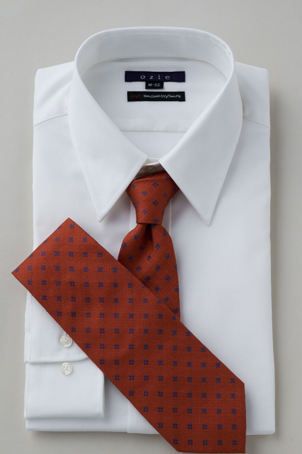 ワイシャツ 8078P-X01A-WHITE-コーディネートイメージ